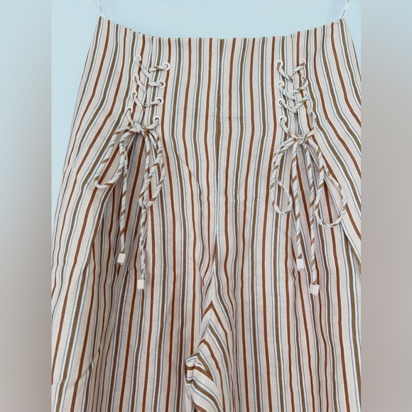 Zimmermann - Linen StripeWideleg Pant - Picture 3 of 5